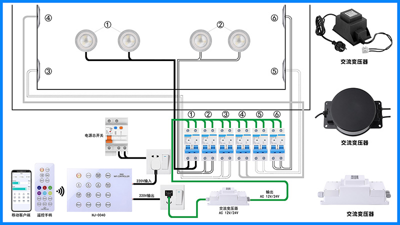 游泳池水下灯光并联方式 游泳池水下灯光并联方式