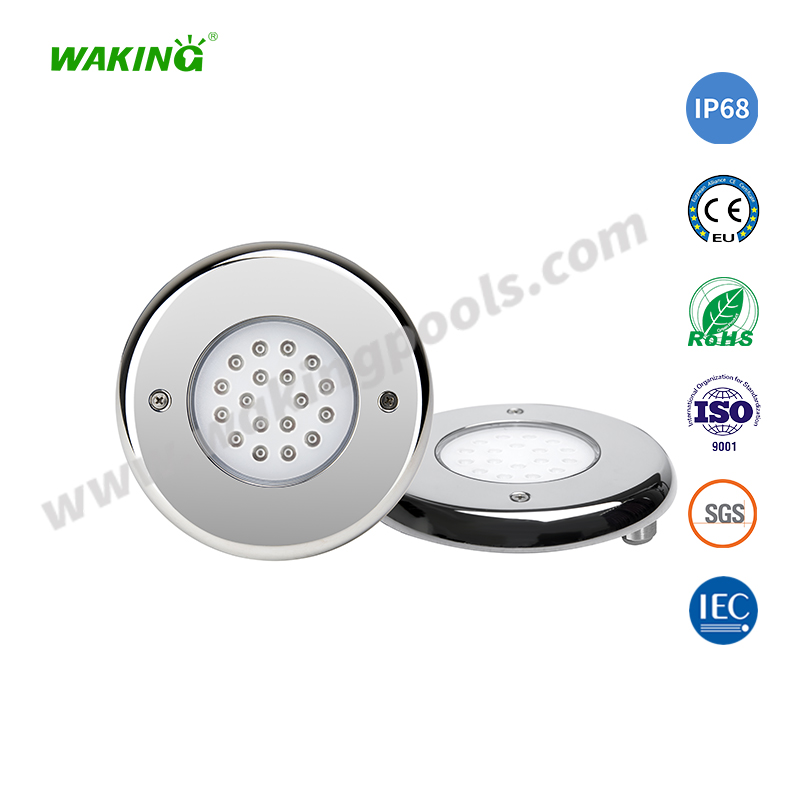 HJ-WR-SS180L 不锈钢泳池灯水底灯游泳池壁灯SPA水池LED灯