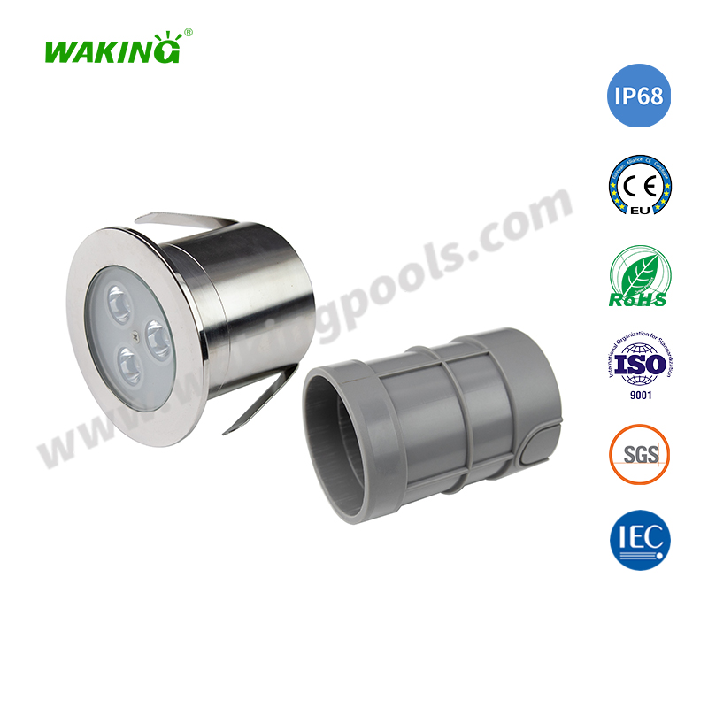 HJ-RC-SS75L 暖白光12V水下灯DC24V小筒灯LED泳池水底灯