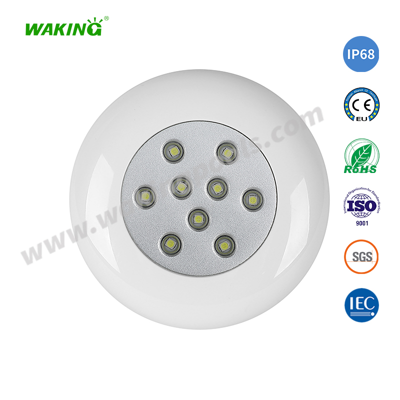 HJ-PE-PC125 套管式塑料薄款LED泳池灯水底灯