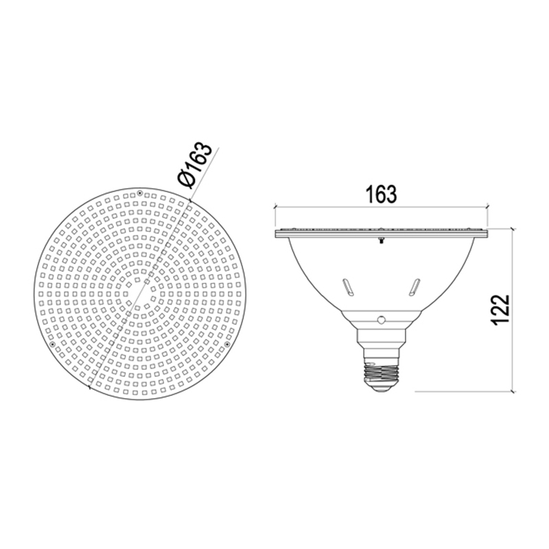 E27-163 水下灯替换光源PAR56壁垒LED泳池灯泡