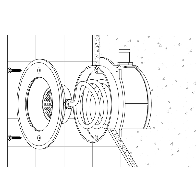 HJ-RC-SS160H 钢结构泳池水下灯LED水中景观灯
