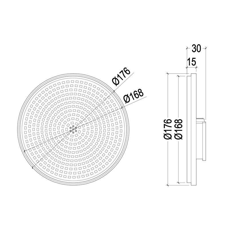 HJ-PAR56-01 外贸跨境PAR56水下灯替换光源LED水疗SPA水底灯