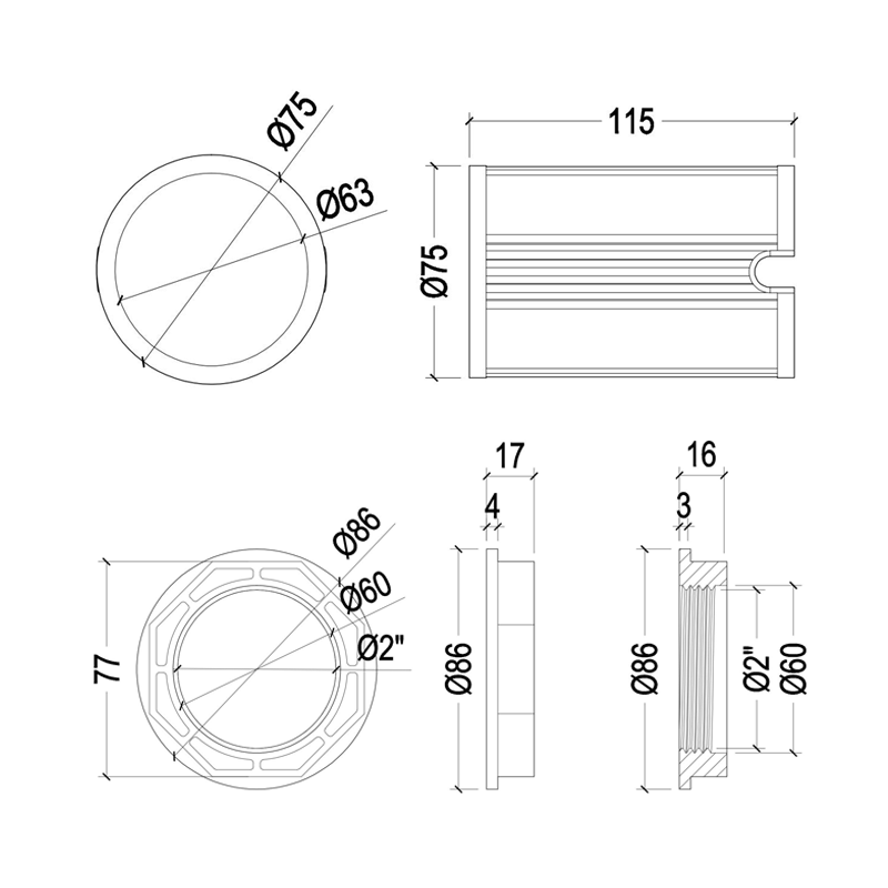 HJ-FG-PC94 七彩RGB玻纤游泳池灯水下灯