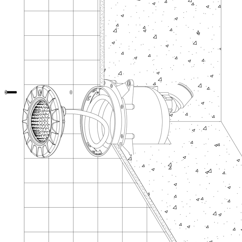 HJ-RC-SS145 北美通用可替换灯芯RGBW泳池水下灯