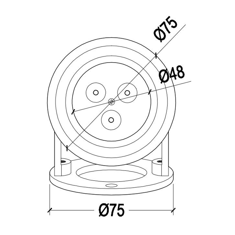 HJ-SL75 小功率水下射灯喷泉水景灯水底灯