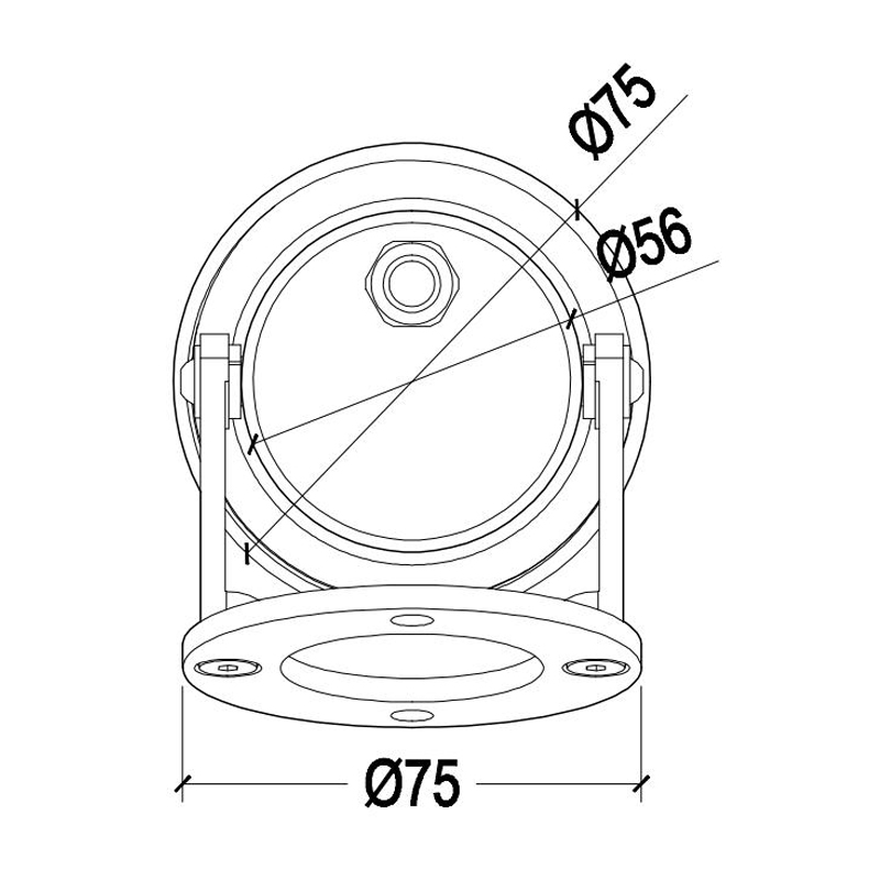 HJ-SL75 小功率水下射灯喷泉水景灯水底灯