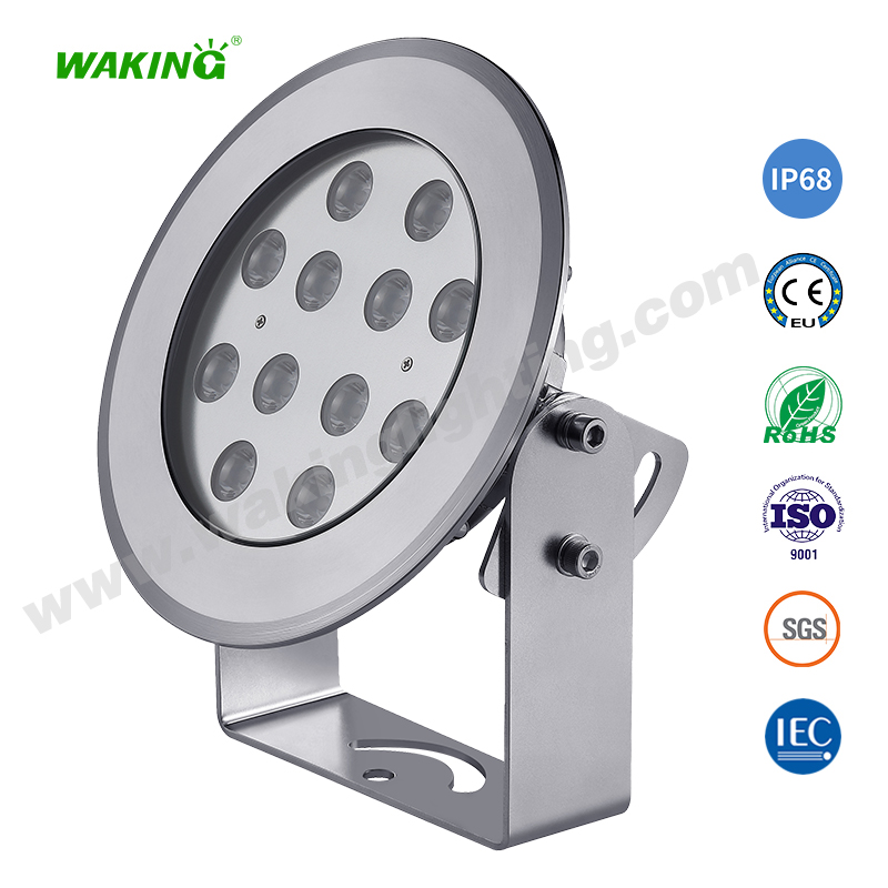 HJ-SL180 跨境LED水底喷泉射灯RGB景观水下投光灯