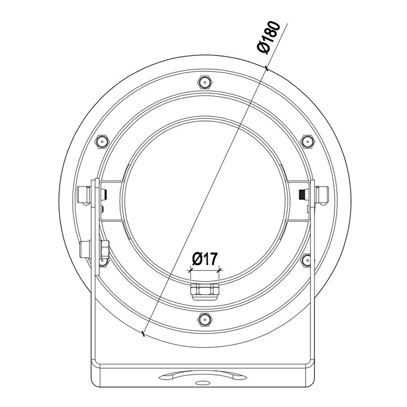 HJ-SL180 跨境LED水底喷泉射灯RGB景观水下投光灯