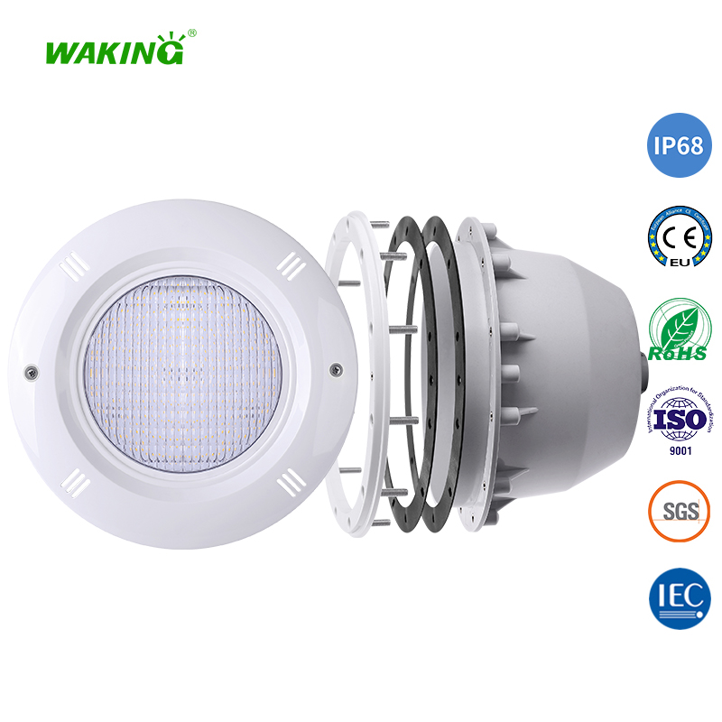 HJ-RC-PC280V 水底游泳池氛围灯预埋式胶膜池水下壁灯