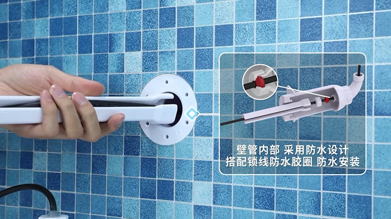 嵌入式泳池水下灯安装施工怎么防水的?